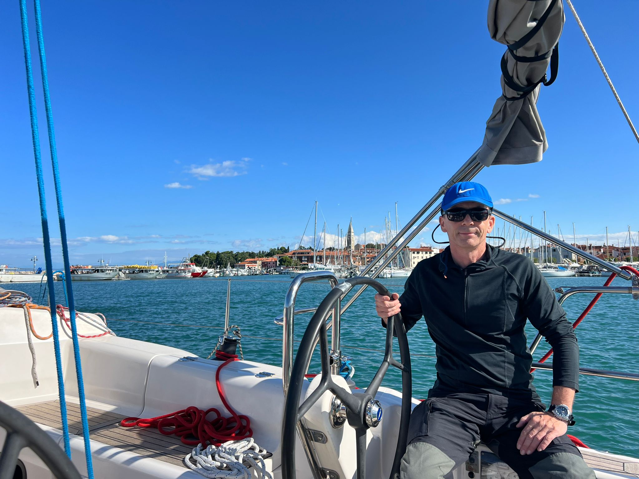 Mooring Charly beim Einhandmanöver