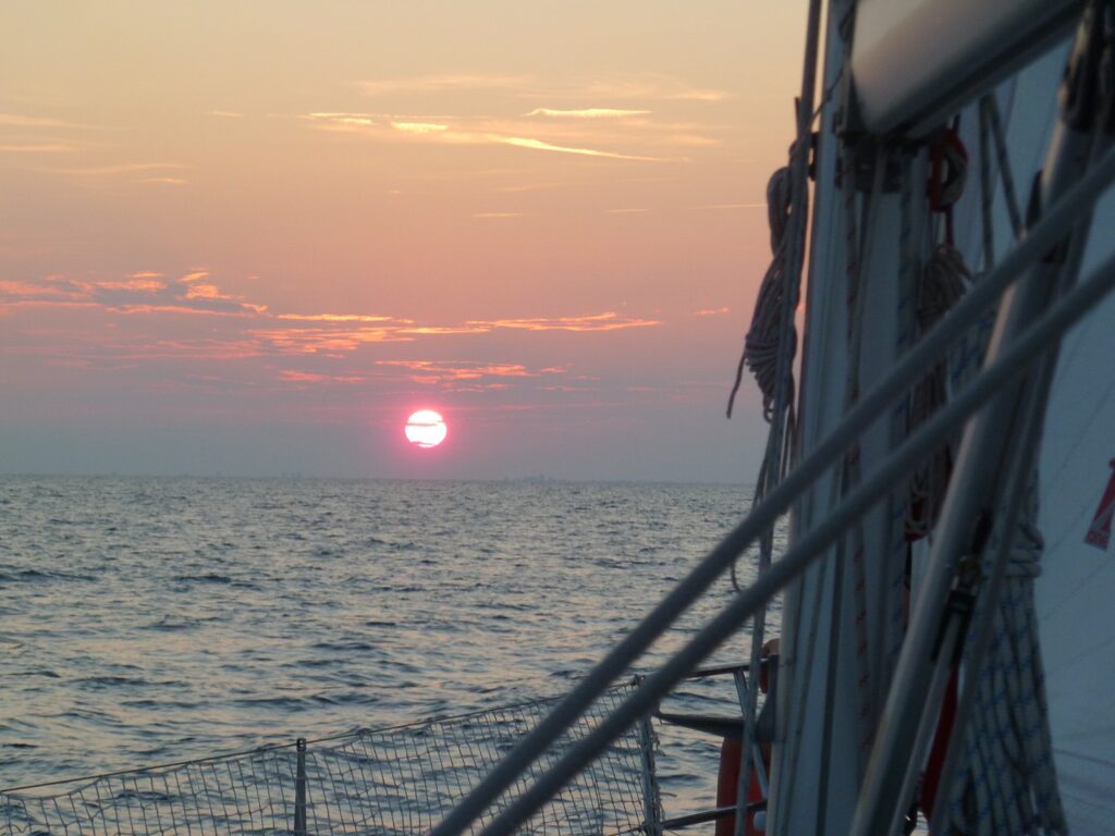 Sonnenuntergang auf See