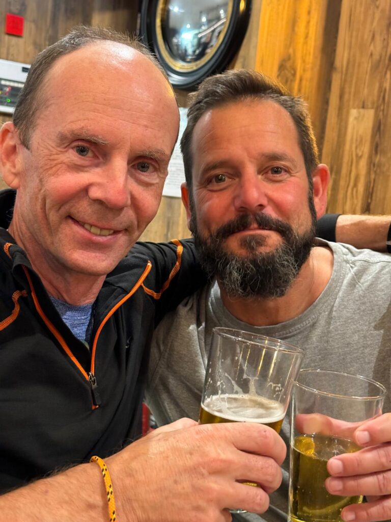 Charly-und-Andre bei der Feier