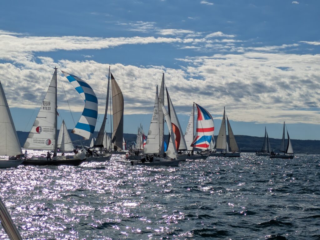 vor der ersten Boje